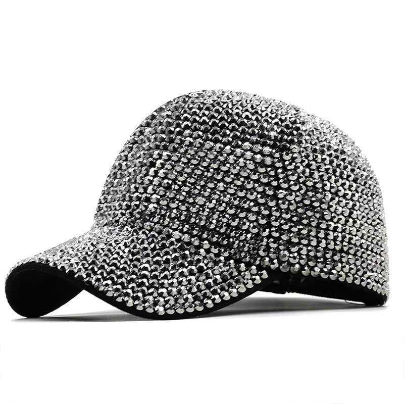 Rhinestone Embellished Streetwear Baseball Cap - XGEM® - Not Made for Everyone